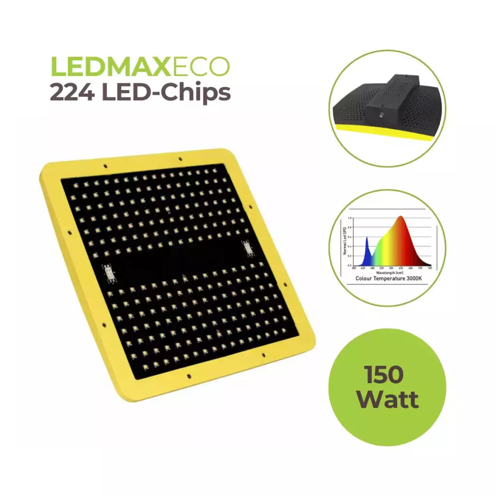 GHP LEDMAXECO 150 Watt Pflanzenlampe |  292,5 µmol/s Garden Highpro - EigenGrow