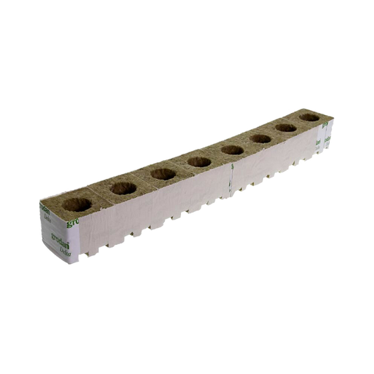 Grodan Steinwollblock 7,5 × 7,5 cm – Große Löcher | VE 384 Stück