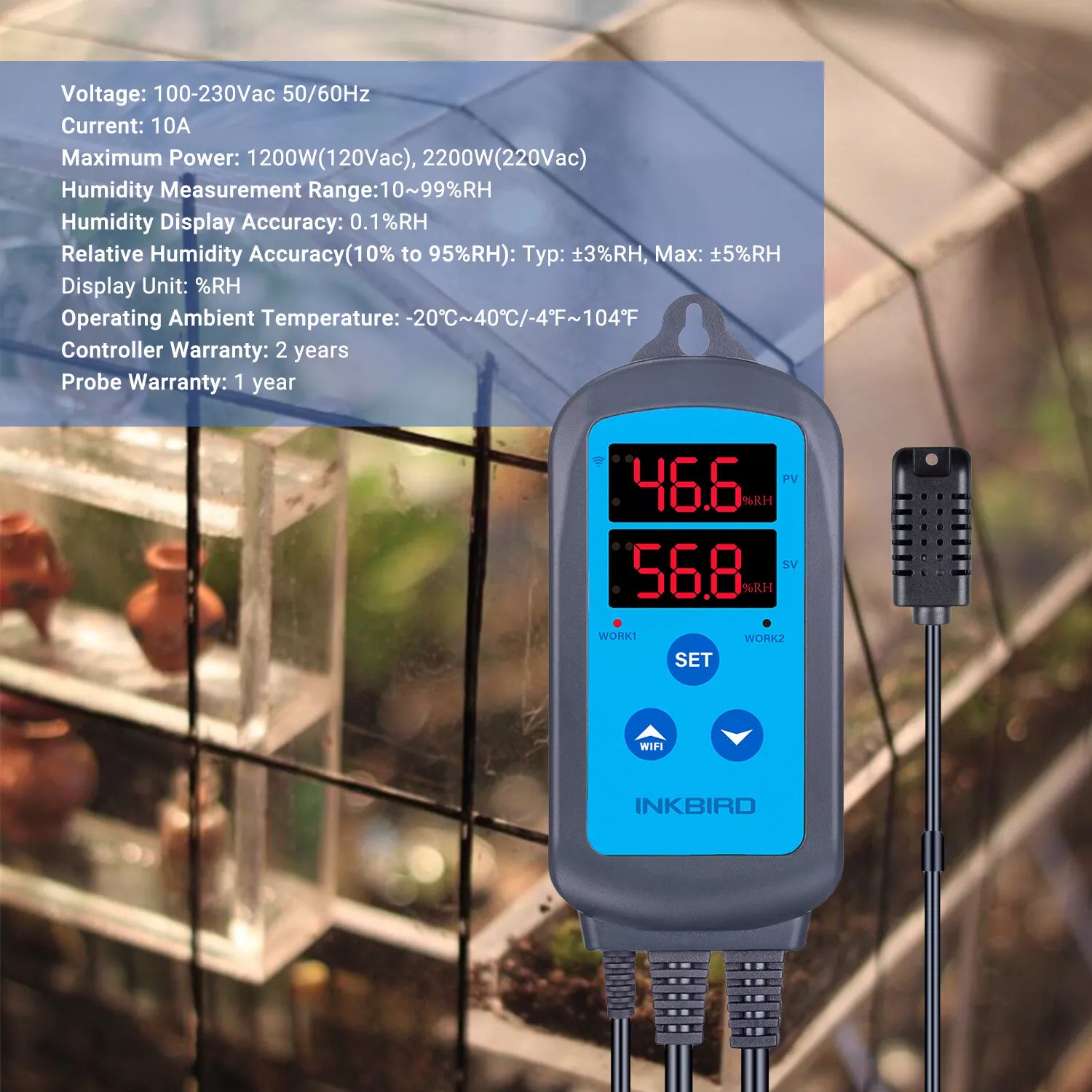 Inkbird IHC-200 WiFi Hygrostat - EigenGrow