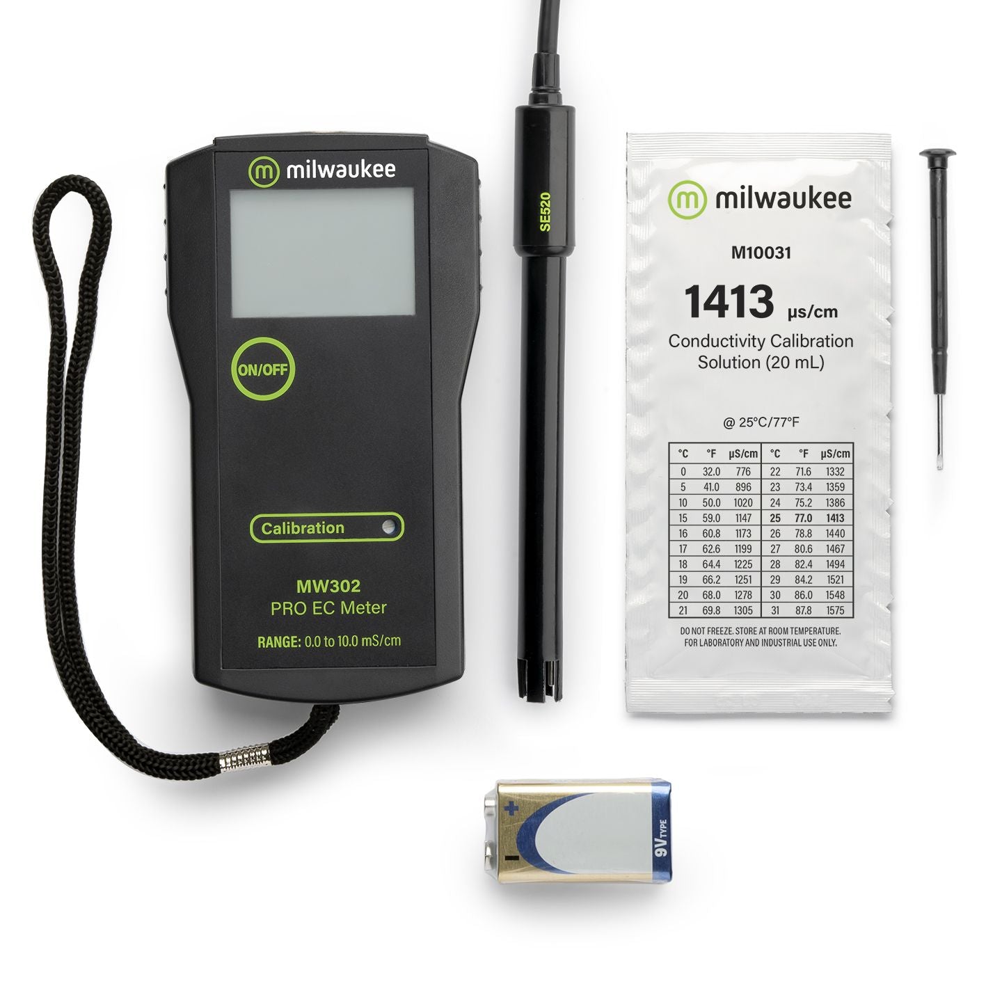 Milwaukee MW302 PRO High Range Leitfähigkeitsmessgerät (EC) - EigenGrow