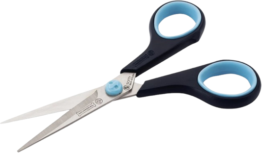 Mundial Hobby Schere Softgrip – 14 cm – Blau