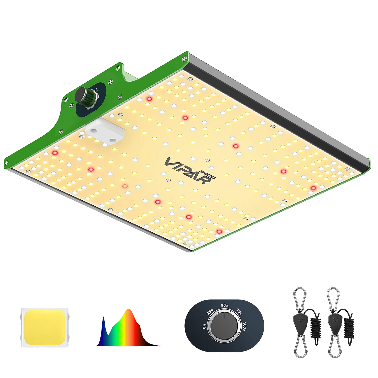 Growbox Komplettset 60x60x180cm 100w LED BASIC