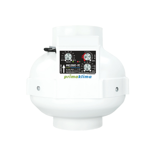 PrimaKlima EC-TC125 mit Temperatursteureung & Sensor  680 m3/h - EigenGrow