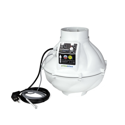 PrimaKlima Whisper 125EC-TC mit Temperatursteuerung & Sensor  800 m3/h - EigenGrow