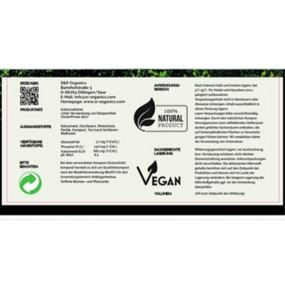 S&R Organics Green Power Soil Light Mix mit Perlite 50L