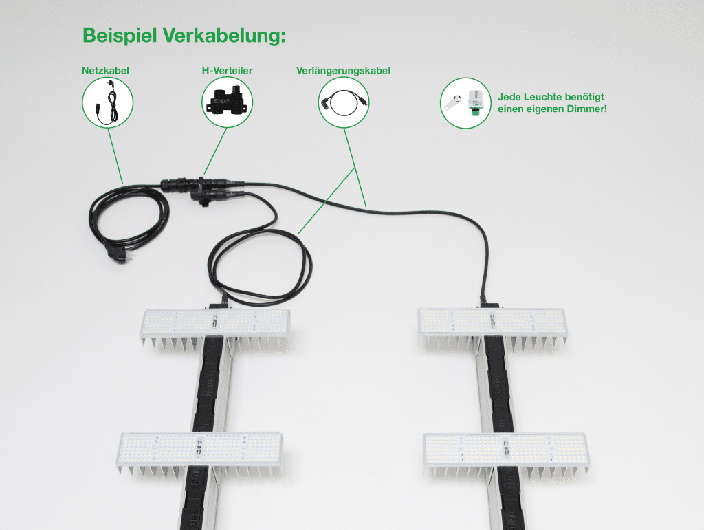 Sanlight Stromkabel EU, gewinkelt - EigenGrow