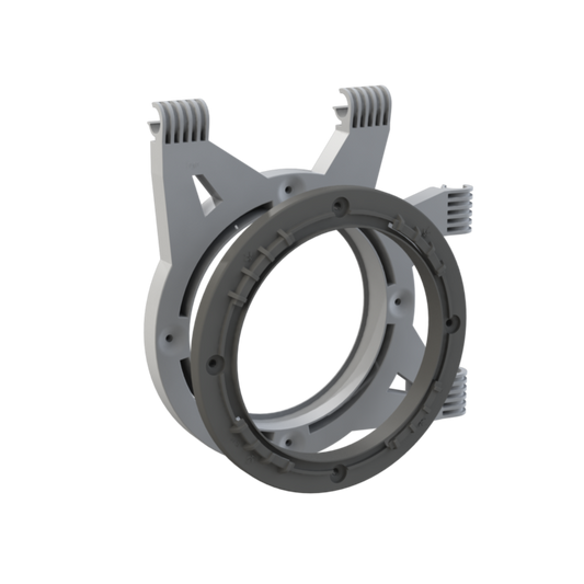 Kanalflansch Kit DF16 für 16-19mm Stangen - inkl. Cutter - EigenGrow