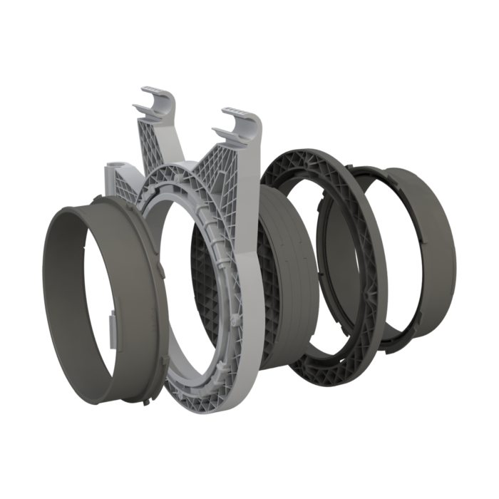 Kanalflansch Kit DF16 für 16-19mm Stangen - inkl. Cutter - EigenGrow
