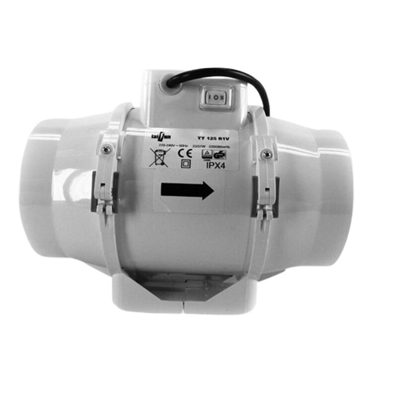 Taifun 2 Speed Inline Ventilator 220/280m³/h 125mm Flansch