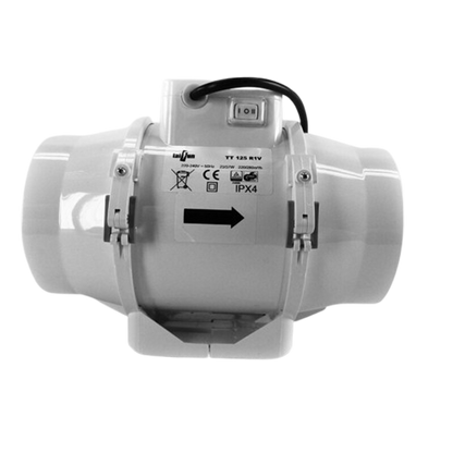 Taifun 2 Speed Inline Ventilator 220/280m³/h 125mm Flansch