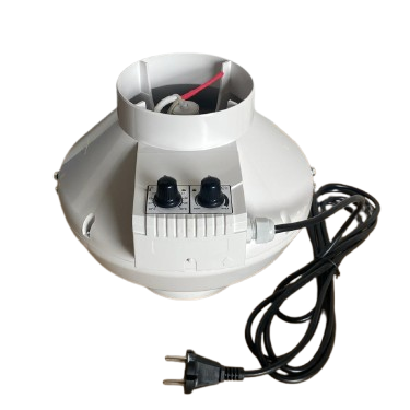 Vents VK 125 QU 260m3/h quite mit Geschwindigkeitsregler und Temperatur Sensor - EigenGrow