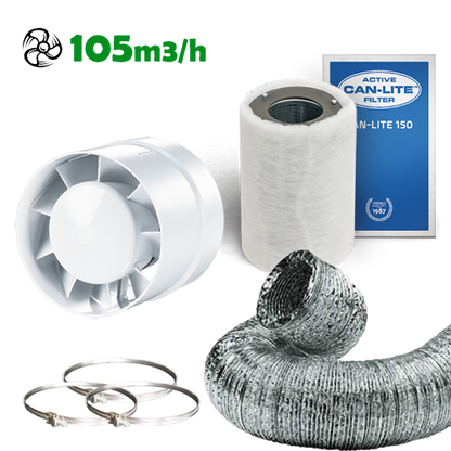 Abluftset OK100 105m3/h