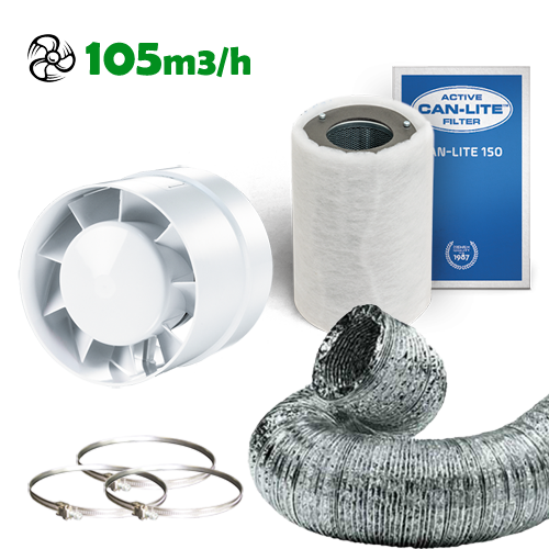 Abluftset OK100 105m3/h