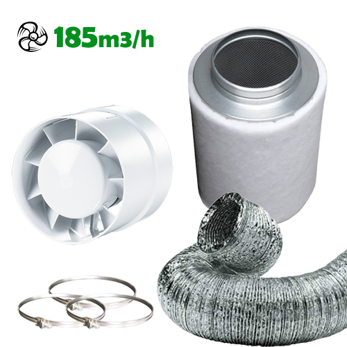 Abluftset OK125 185m3/h